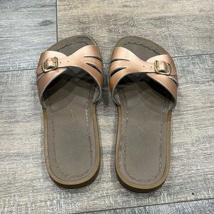 Rose Gold Saltwater Slides